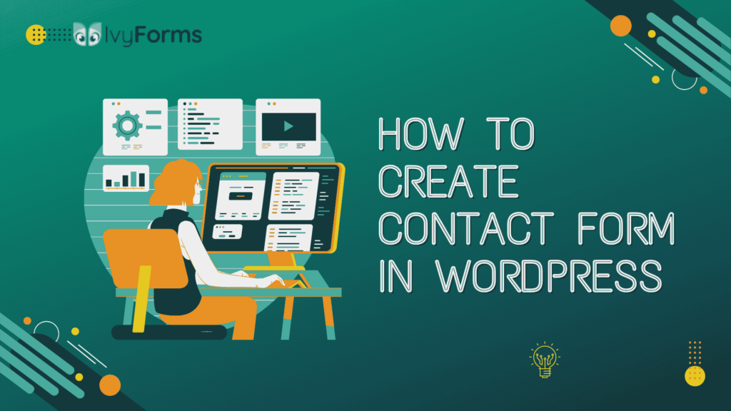 How to create contact form in WordPress illustration