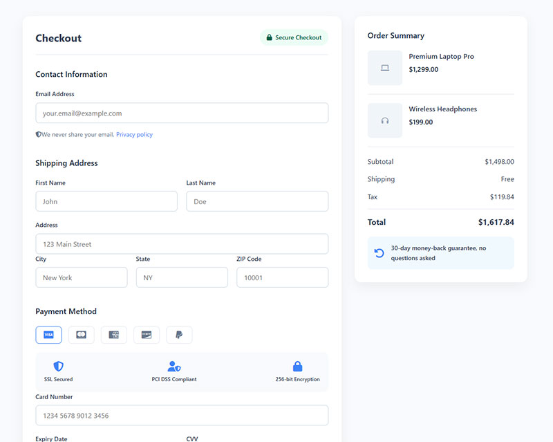 Add Trust Signals Near Sensitive Fields