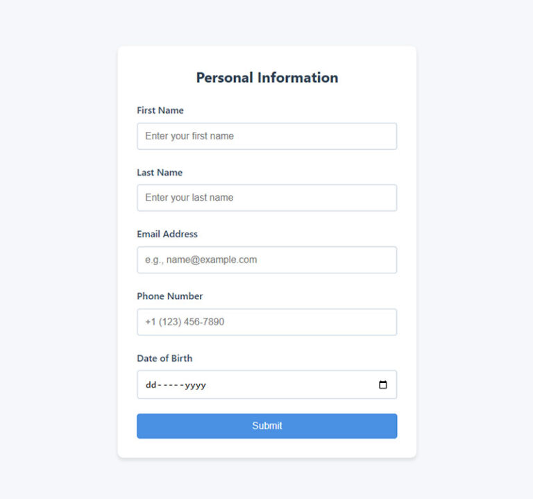 Form Placeholder Text Examples That Improve Usability