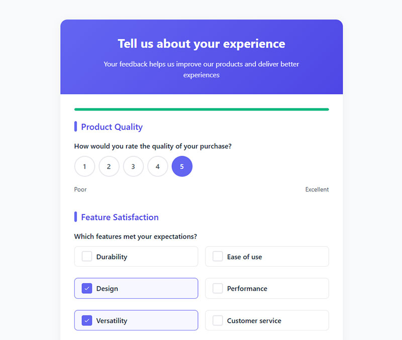 Product Satisfaction Questions