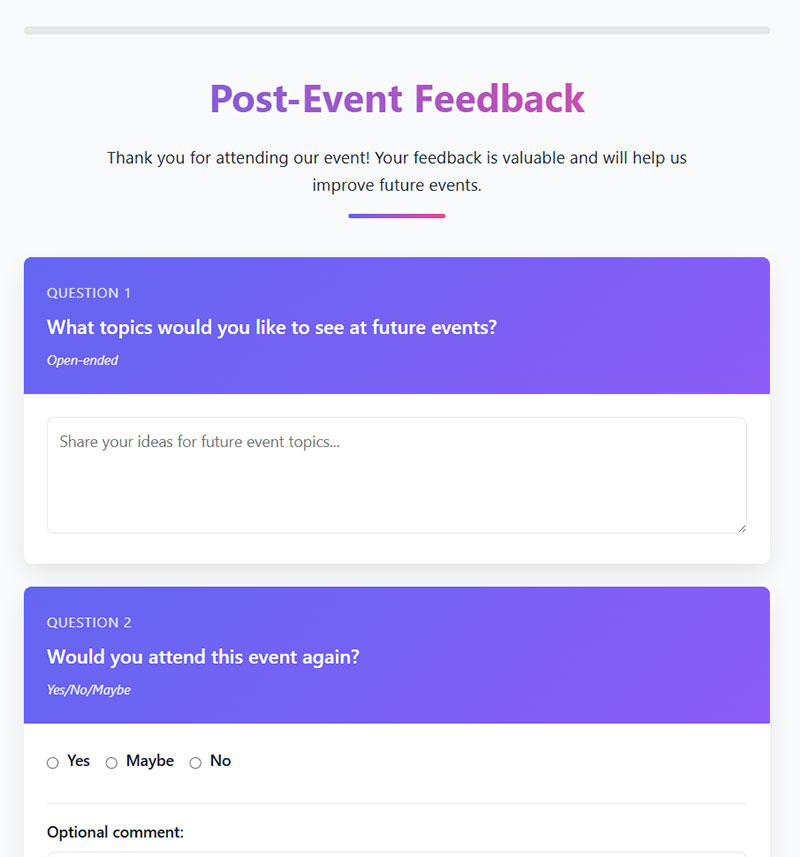Future Events