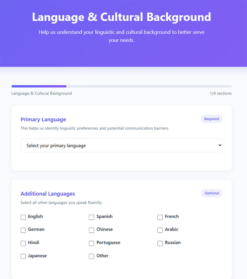 Language and Cultural Background