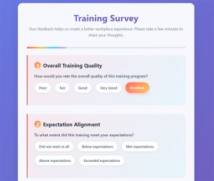 Training Survey Questions to Improve Learning