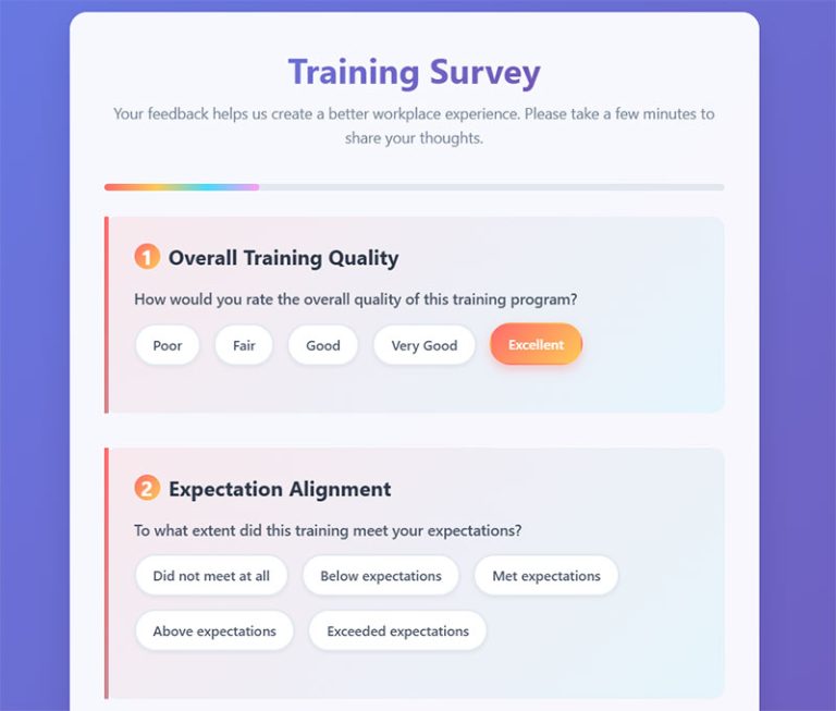 Training Survey Questions to Improve Learning