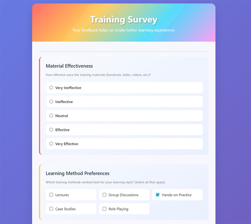 Training Methods and Materials