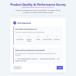 Survey Questions About Product Quality & Performance