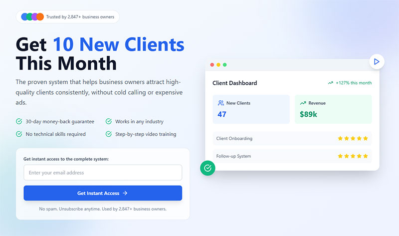 Creating High-Converting Landing Pages