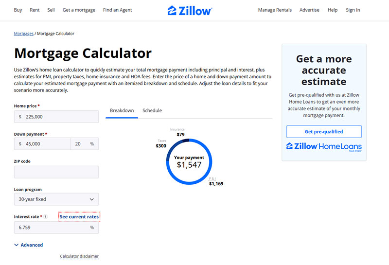 Mortgage Calculator Tools