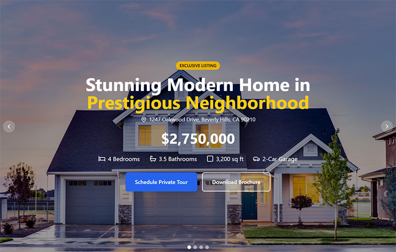 Property-Specific Landing Pages