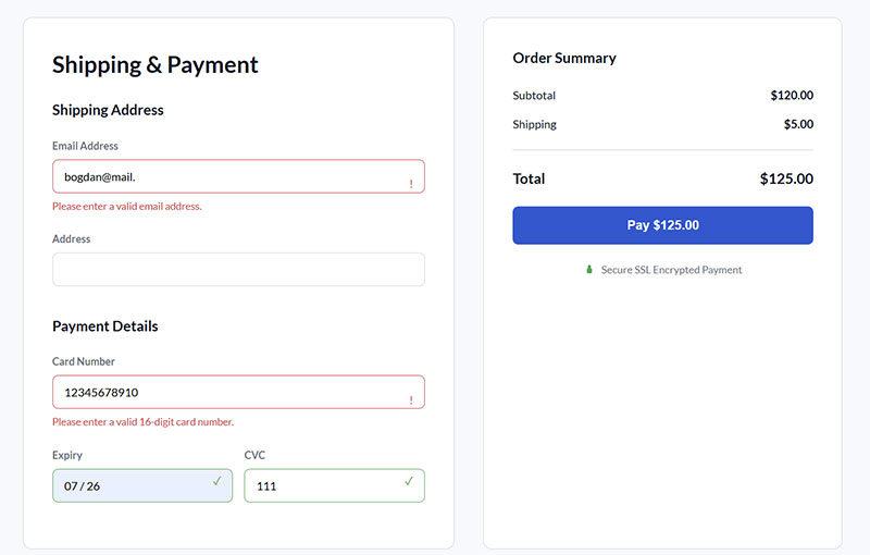 Form Validation Techniques