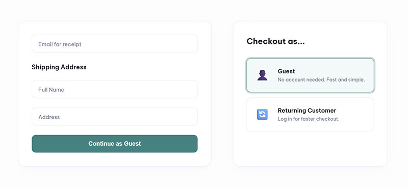Guest Checkout Implementation
