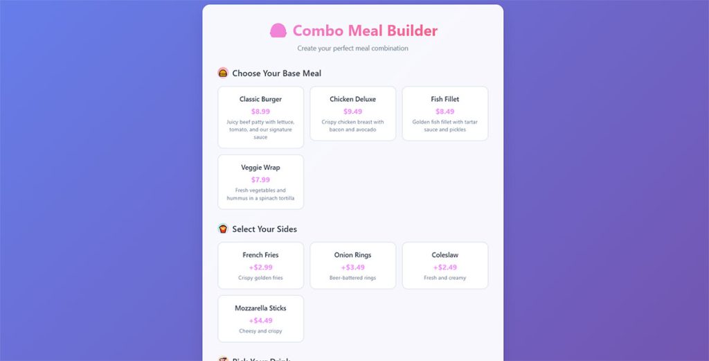 Food Order Form Templates