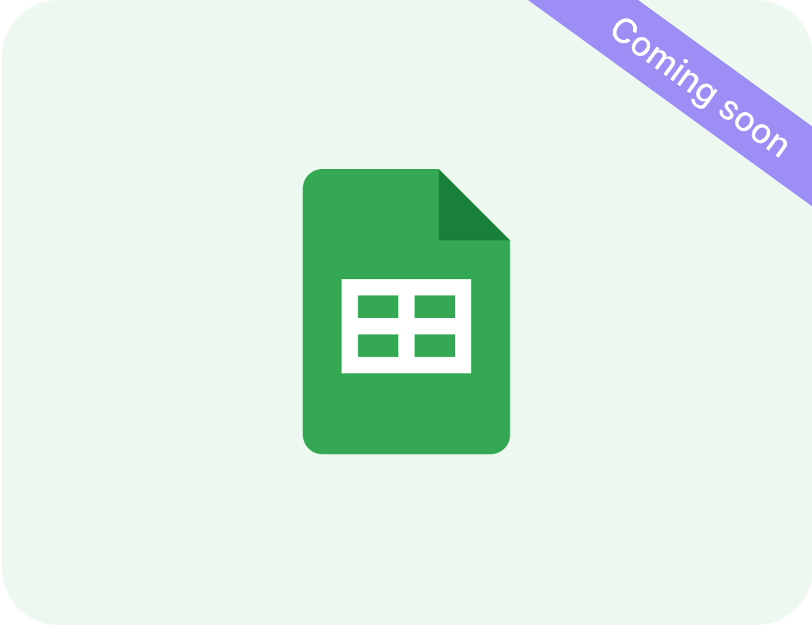 google sheets and ivyforms integration coming soon