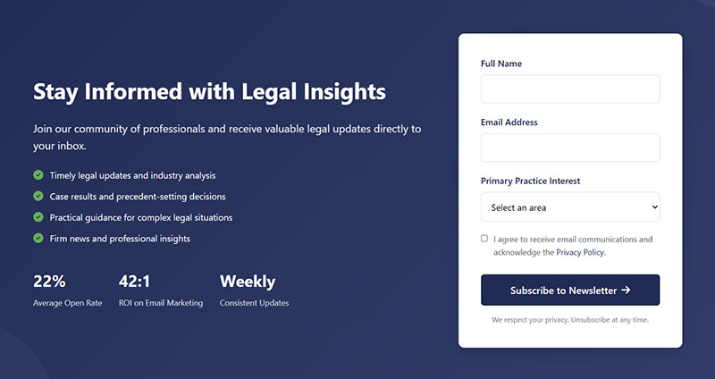 Newsletter Subscription