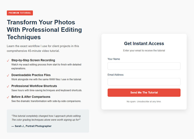 Photo Editing Tutorial