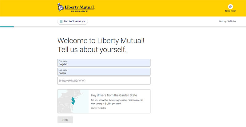 insurance lead generation Multi-step forms