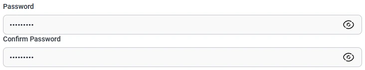 Front-end view of a Password field in an IvyForms form showing hidden character masking.