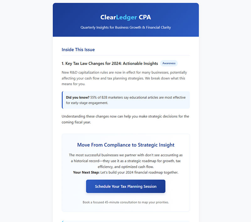 What Content Should Accounting Newsletters Include