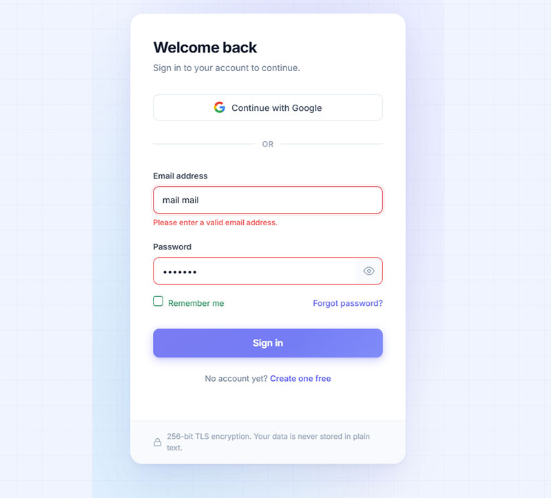What Does a Bootstrap Login Form with Validation Look Like