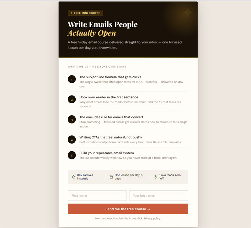 What Makes a Mini Email Course a High-Value Content Upgrade