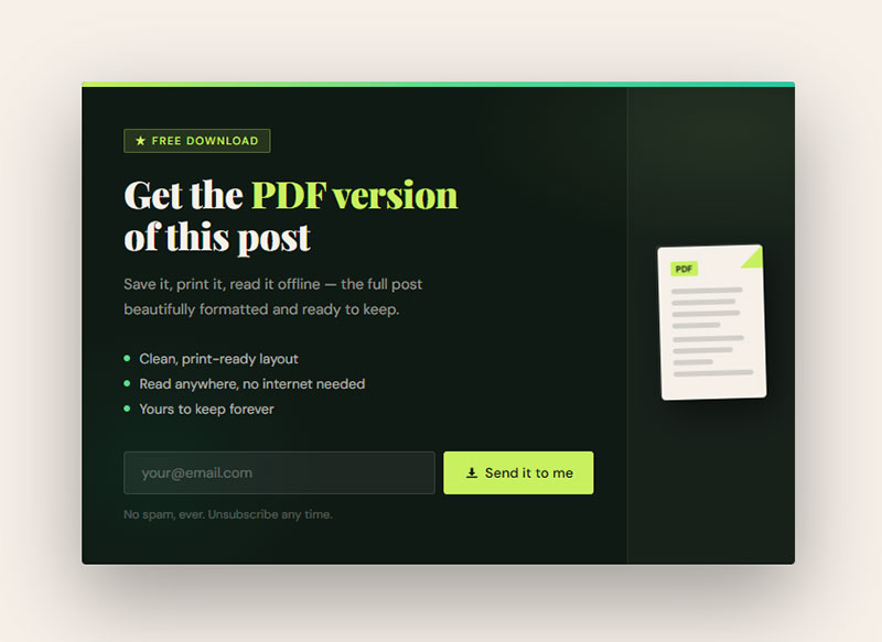 Why Does a PDF Version of a Blog Post Still Convert Well