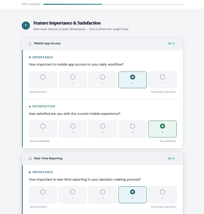 Feature Prioritization for Product Teams Survey
