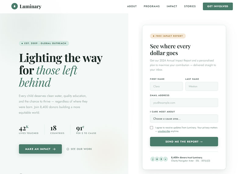 Landing Page Conversion