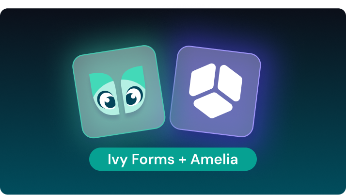 IvyForms and Amelia integration blog cover image