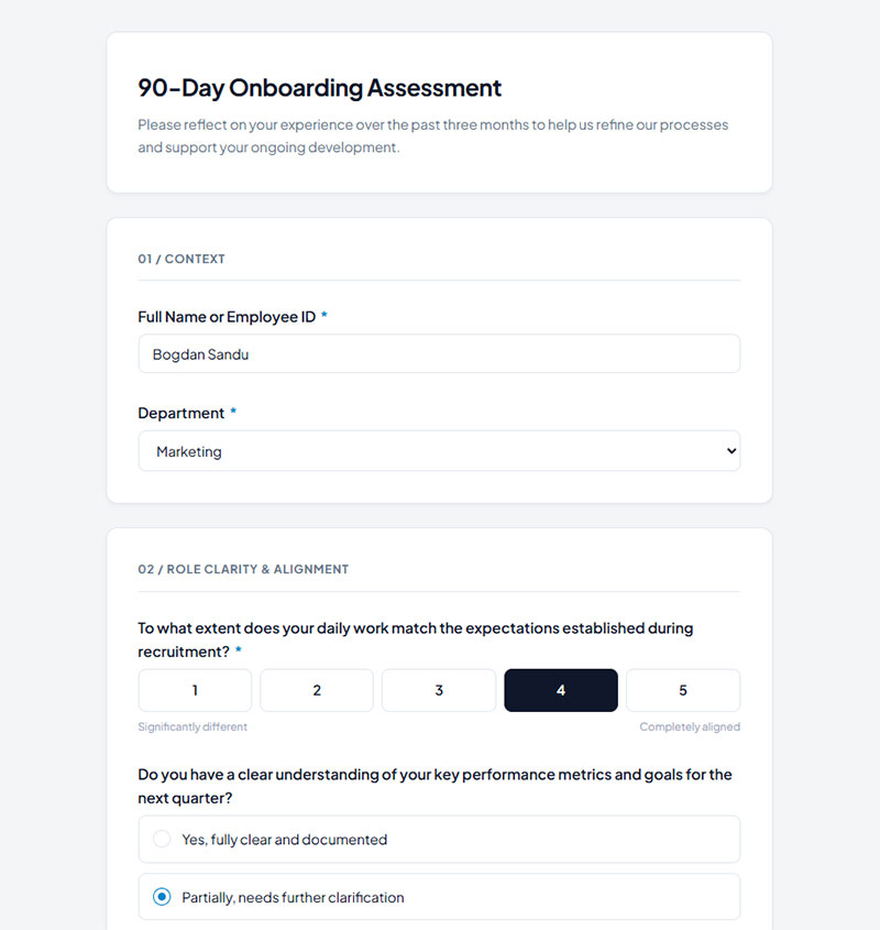 90 Day Questions