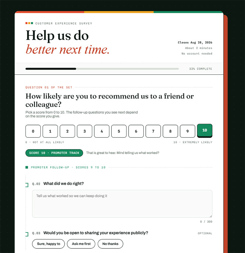 Detractor Follow-Up Questions