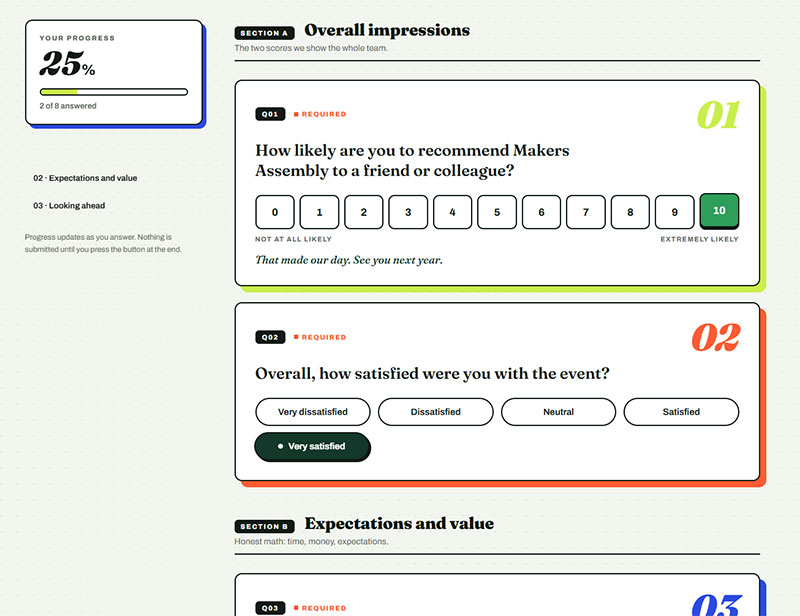 Overall Satisfaction Rating Questions