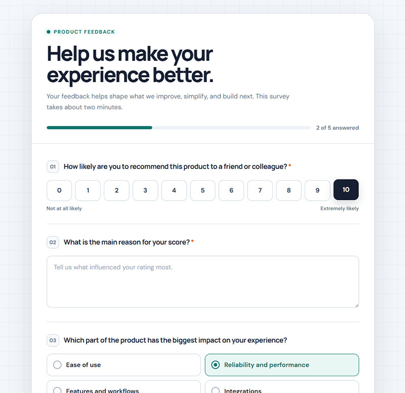 SaaS NPS Questions