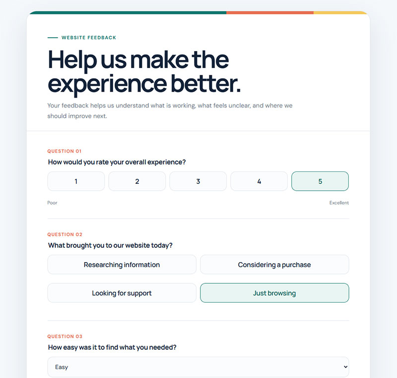 What Makes a Website Feedback Survey Question Effective