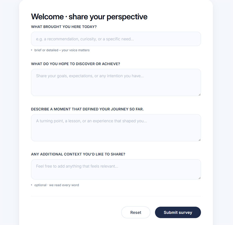 Open-Ended Questions