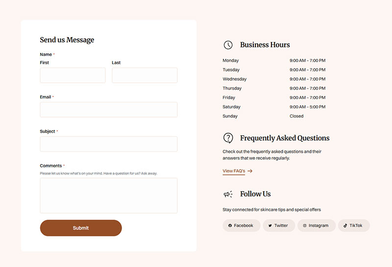 Split-Screen Layout